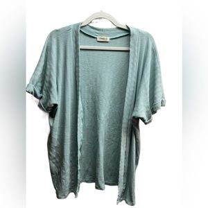 Light Blue Short-sleeved Shrug Shawl